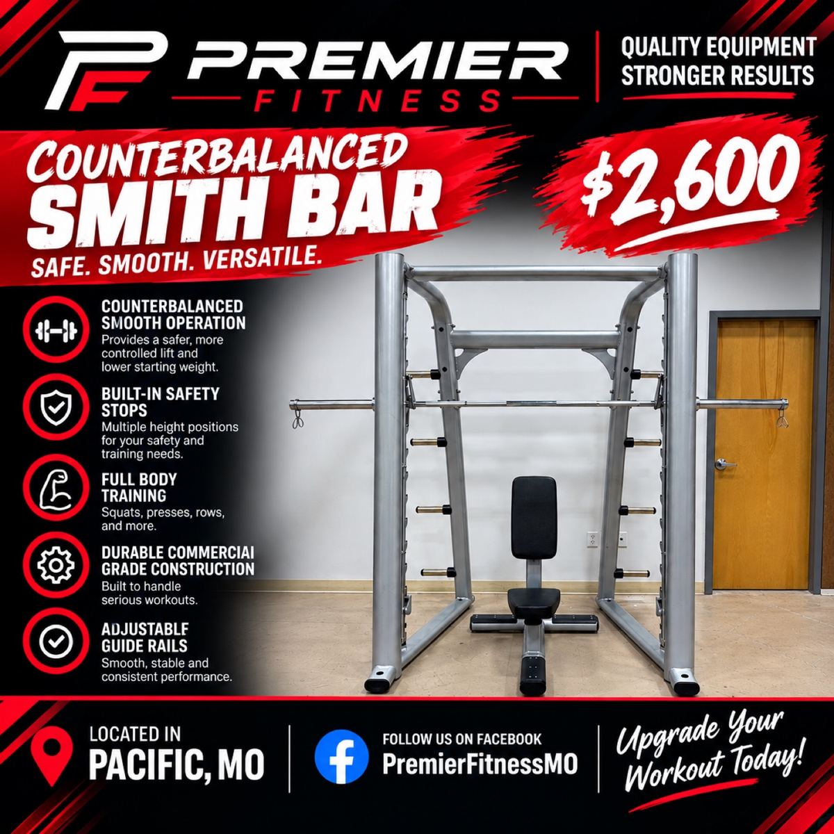 Counterbalanced Smith Machine